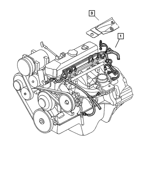 Wiring-Engine & Related Parts for 2004 Dodge Dakota #0