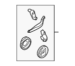 3C1898001E - HVAC: Lever Assembly for Volkswagen: CC, Eos, Golf, Golf R, GTI, Tiguan, Tiguan Limited Image