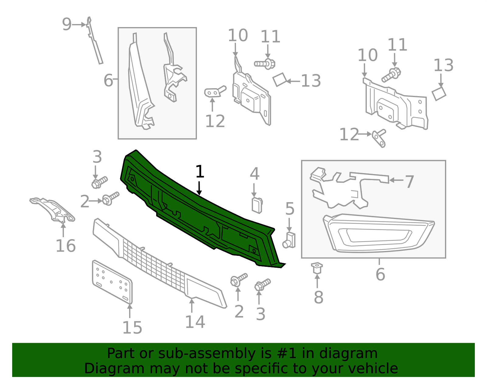 Genuine OEM Ford Part - Front Bumper HL3Z-17757-A | Genuine OEM Ford ...