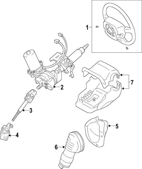 Steering Column for 2011 Toyota Yaris #0