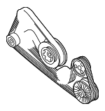 77903137Q - : Serpentine Belt for Audi: A6 Quattro, A8, A8 Quattro, RS6, S6, S8 Image