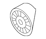 77903341 - Cooling System: Accessory Drive Belt Idler Pulley for Audi: A6 Quattro, A8, A8 Quattro, RS6, S6, S8, V8 Quattro Image
