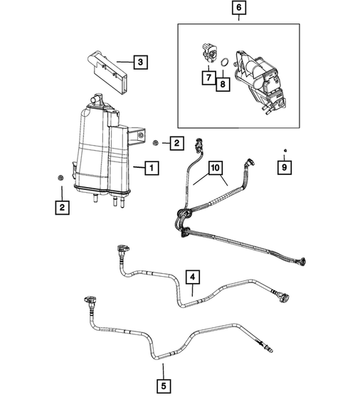 Vacuum Canister/Leak Detection Pump for 2019 Jeep Compass #0