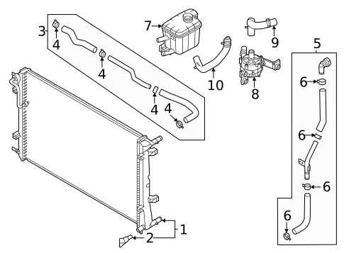 Inverter Cooling Components for 2024 Hyundai Elantra #0