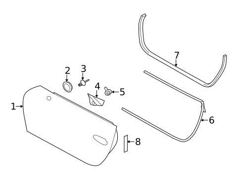 Door & Components for 2019 Porsche 911 #2