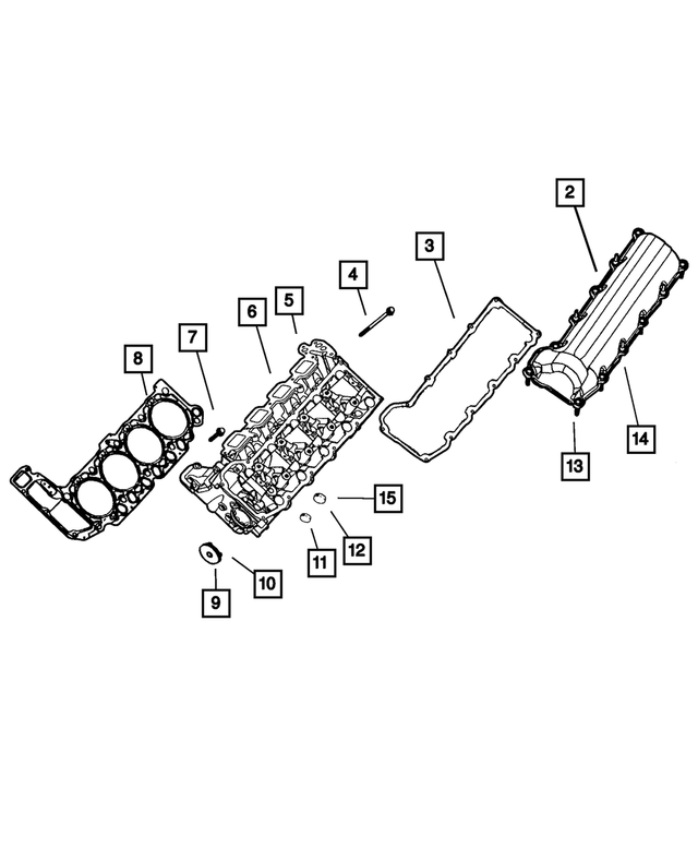 53020798AB - Engine 4.7L Eight Cylinder: Cylinder Head for Mopar Image