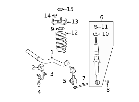 Stabilizer Bar & Components for 2007 Toyota Tundra #0