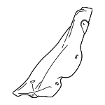 1J4867766BU71 - Body: Lower Quarter Trim for Volkswagen: Golf Image