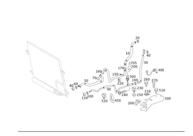 1998300215 - : Piping for Mercedes-Benz: SLR McLaren Image