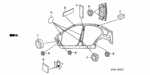 91616S5A000 - Interior/Bumper: BLOCK, FR. PILLAR (LOWER) (INNER) for Honda Image