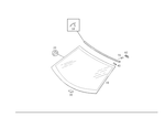 1706700201 - Windows: Windshield for Mercedes-Benz: SLK230, SLK320 Image