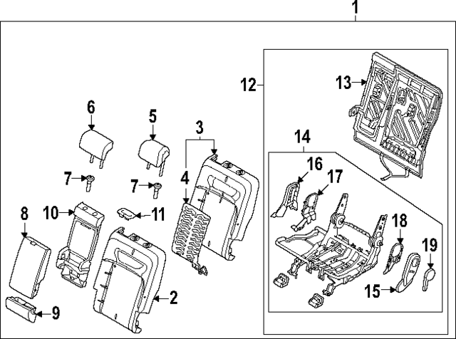 89360CU300JEA - : Seat Back Cover for Hyundai Image