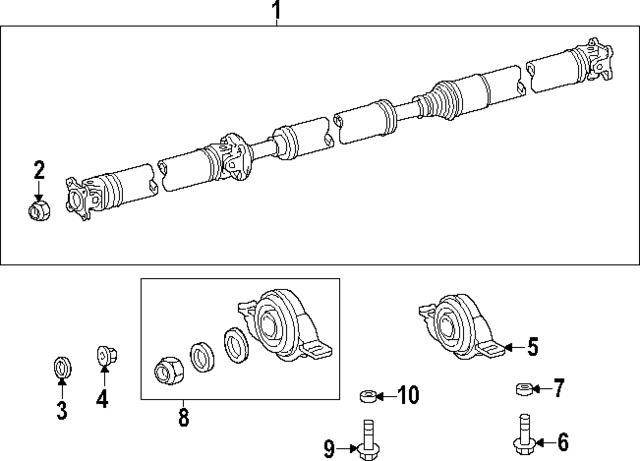 3723049025 - : Center Bearing for Toyota Image