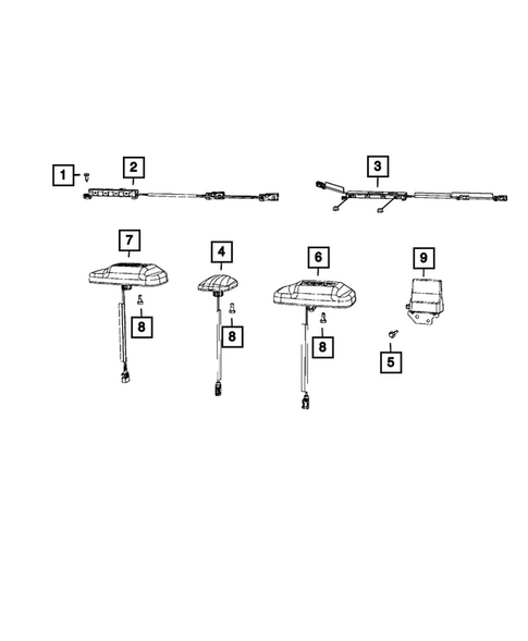 Radio, Antenna, Speakers, DVD, and Video systems for 2025 Jeep Wrangler #1