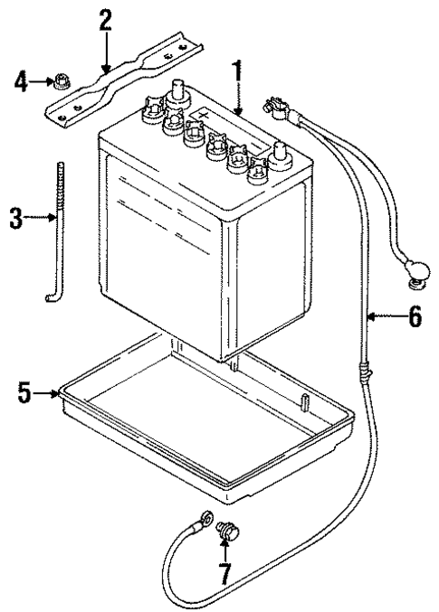 Battery for 1999 Suzuki Esteem #0