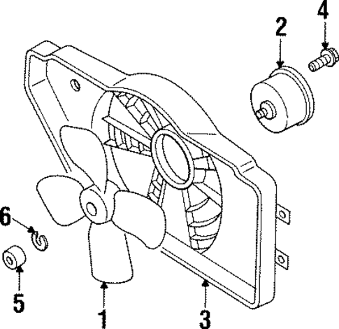 Cooling Fan for 1994 Ford Probe #0
