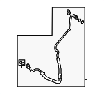 LR131141 - HVAC: A/C Refrigerant Liquid Hose for Land Rover: Defender 110, Defender 130, Defender 90 Image