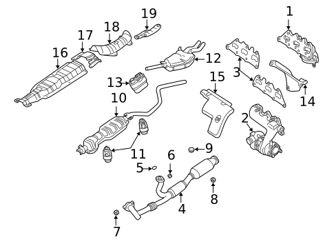 Exhaust Components for 2000 Saab 9-5 #0