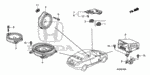 39120TA0A01 - Electrical/Exhaust/Heater/Fuel: SPEAKER ASSY. (17CM-ND) (SINGLE) (PIONEER) for Honda Image