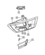 1KK85DW1AA - Interior Trim: Overhead Console Housing for Mopar Image