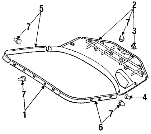 Interior Trim for 1993 Mitsubishi 3000GT #0