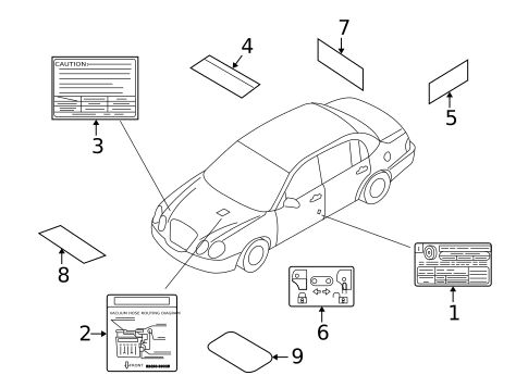 Labels for 2009 Kia Amanti #0