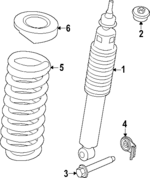 PC3Z18124SGA - Suspension: Suspension Shock Absorber for Ford: F-450 Super Duty, F-550 Super Duty Image