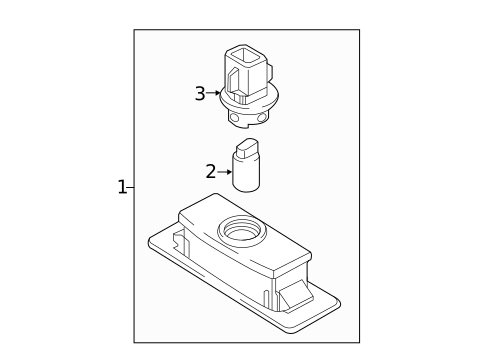 License Lamps for 2017 Hyundai Sonata #0