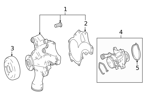 Water Pump for 2014 Mercedes-Benz C63 AMG #1