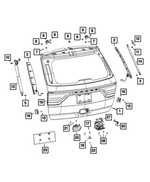 68194670AF - Doors, Door Mirrors and Related Parts: Liftgate Panel for Dodge: Durango Image