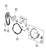 53010421 - Engine 4.0L Six Cylinder: Timing Belt Cover for Mopar Image