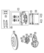 1BP02758AA - Brakes: Brake Hub And Bearing, Bproauto, Right for Mopar Image