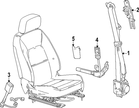 Seat Belt for 2023 Chevrolet Colorado #0