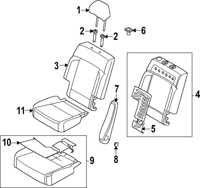 89260R6310YZN - : Seat Cover for Hyundai Image