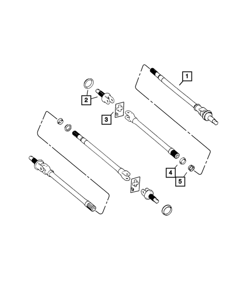Front Axle Drive Shafts for 2001 Jeep Cherokee #0