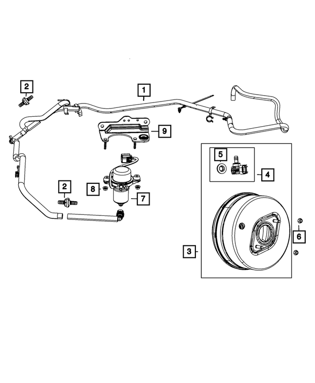 « 52124752AH – Brakes : Dépression De Servofrein Flexible pour Mopar Image »