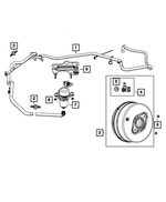 52124752AH - Brakes: Brake Booster Vacuum Hose for Mopar Image