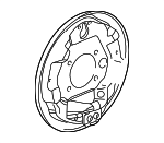 22676068 - Brakes: Backing Plate for Chevrolet: Equinox | Pontiac: Torrent | Saturn: Vue Image