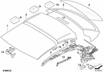 54375A19AA4 - : Set Of Roof Trim Strips Primed for BMW Image