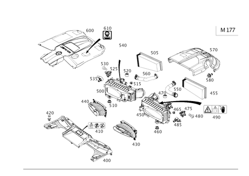 Gasoline Vehicle Air Intake for 2023 Mercedes-Benz E63 AMG S #0