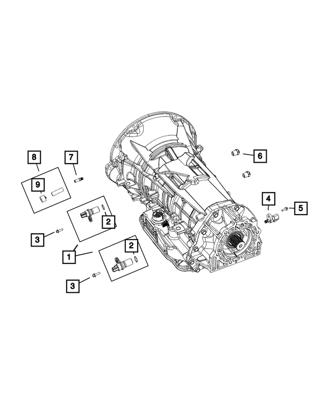 6101331 - 66RFE; 6-Speed; Automatic Transmission: Hex Head Bolt And Coned Washer for Mopar Image