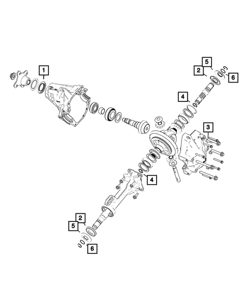 Front Axle: Housing, Differential and Vent for 2021 Ram 1500 #0