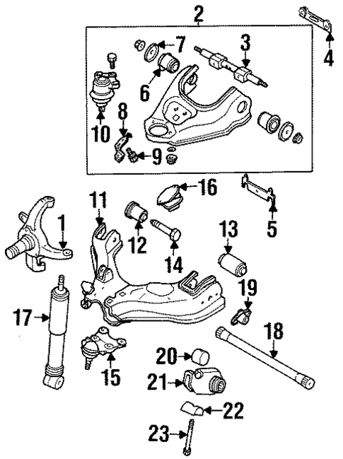 Suspension Components for 1991 Isuzu Rodeo #1