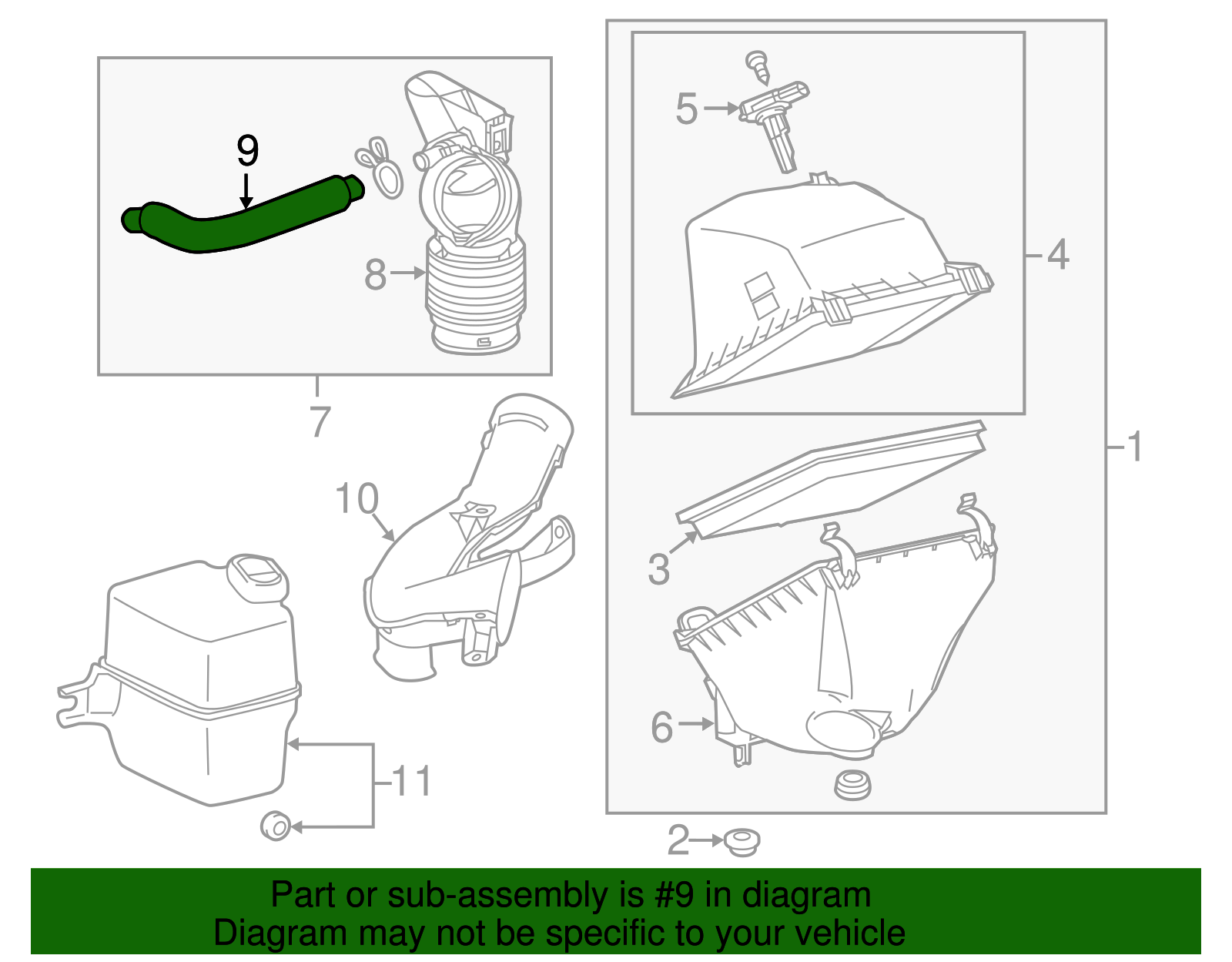 12261-36050 - Vent Hose - 2013-2018 Toyota RAV4 | OEM Genuine Toyota Parts