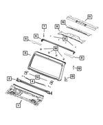 68666083AA - Body Sheet Metal Except Doors: Cowl Panel for Mopar Image
