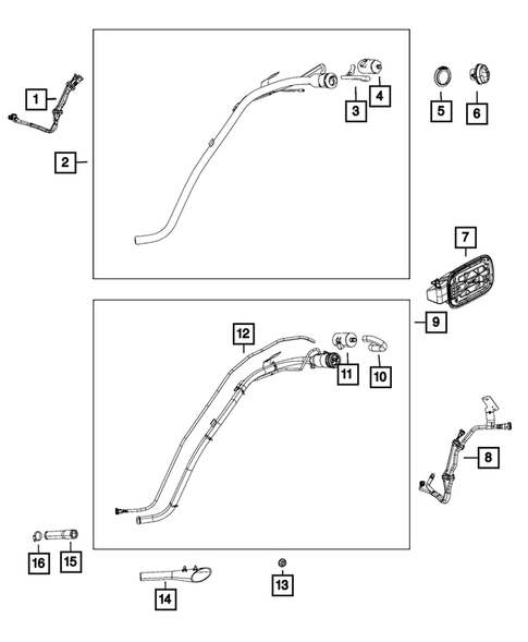Fuel Tank Filler Tube for 2014 Jeep Grand Cherokee #0