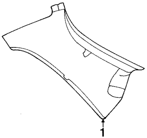 Interior Trim - Quarter Panels for 1997 Kia Sephia #0