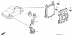 92301060080A - Electrical/Exhaust/Heater/Fuel: BOLT, RECESSED (6X8) for Acura Image