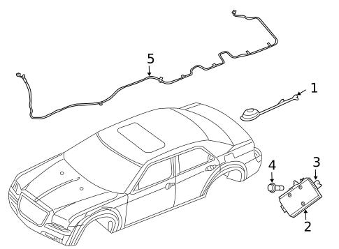 Antenna & Radio for 2005 Chrysler 300 #1