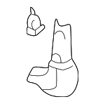 MR790877 - Body: End Cap for Mitsubishi Image